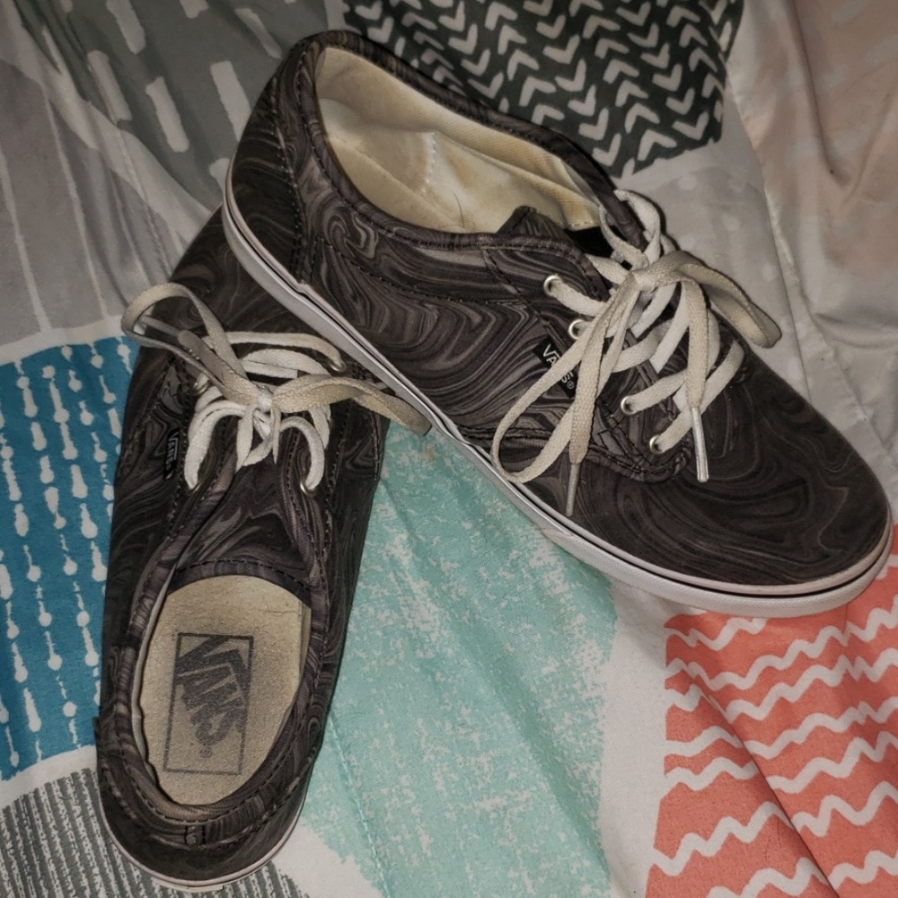Gray marble vans